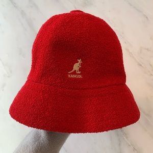Red Kangol “Bermuda Casual” Bucket Hat